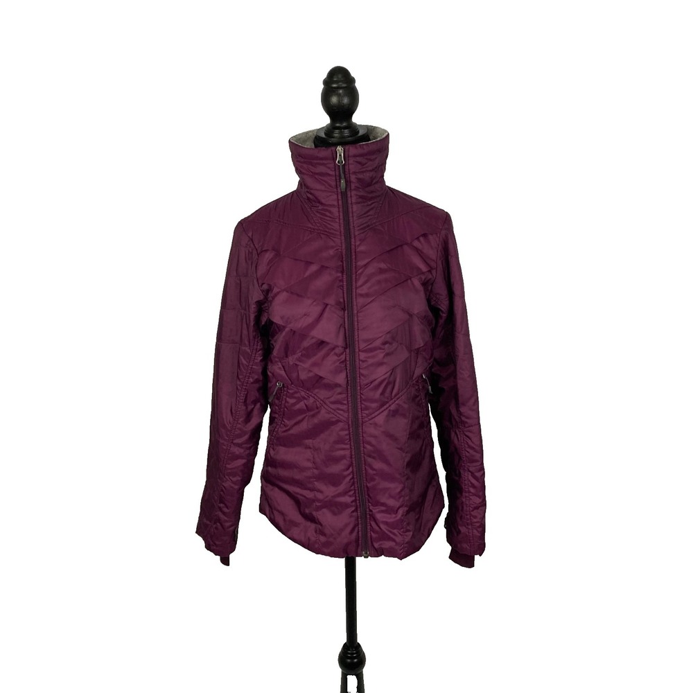 Columbia Omni-Heat Interchange Jacket Small Plum Burgundy Thermal Reflective